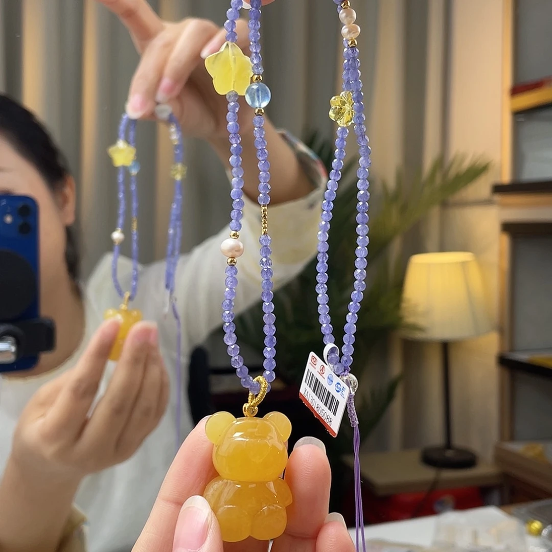 琥珀裸石未镶嵌蜜蜡吊坠