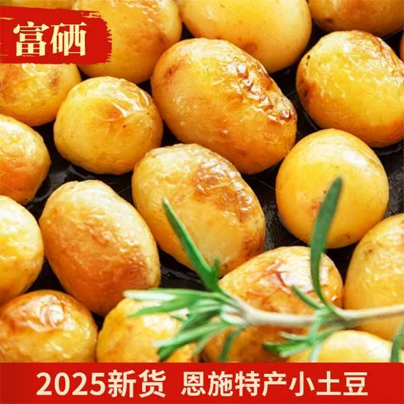 新鲜正宗湖北恩施富硒小土豆黄皮黄心大土豆马铃薯高山洋芋