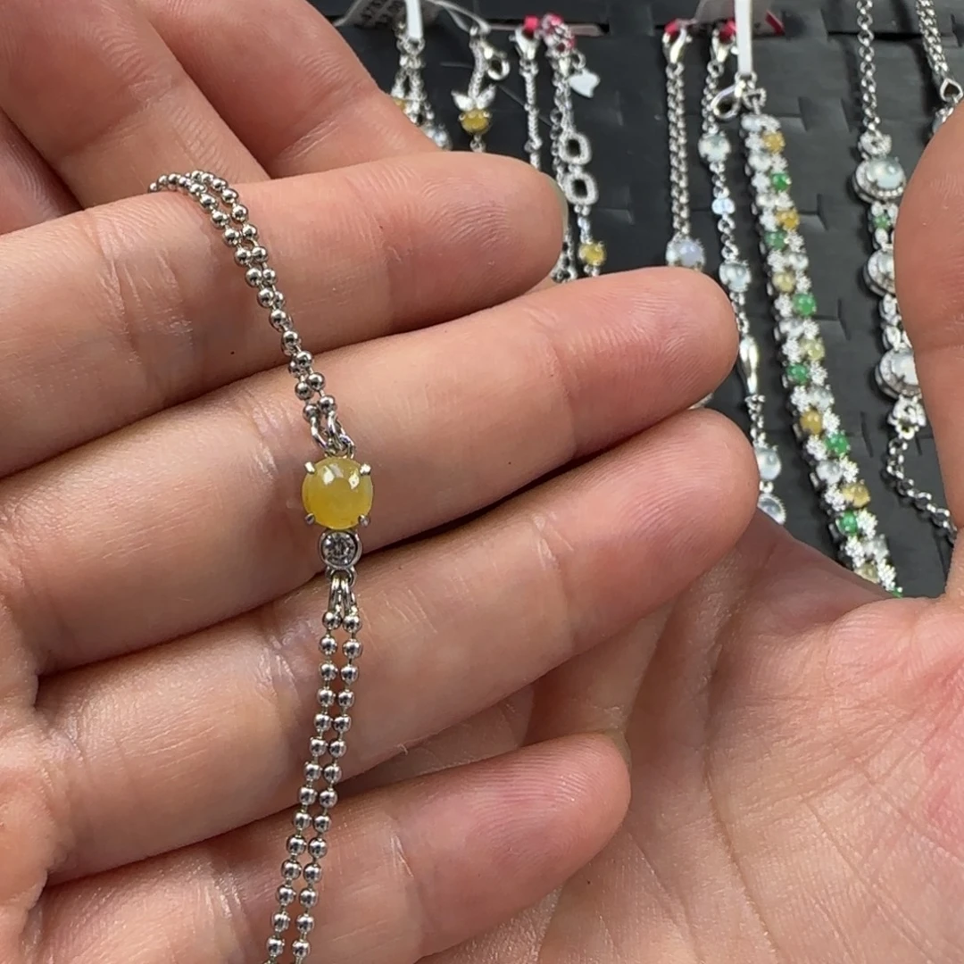 银S925镶嵌戒指翡翠