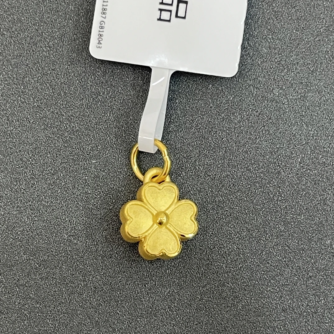 【夏夏专享】足金999 幸运草 ZP 0.79 攒金有道