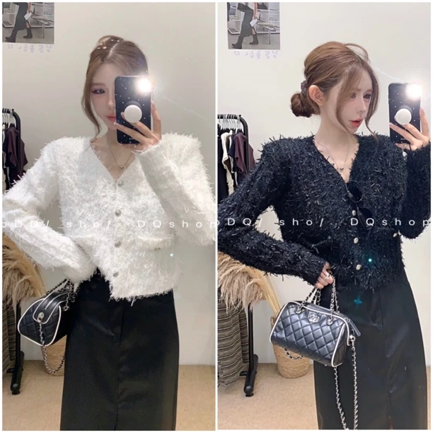 【 卢浮宫小香】 毛感气质小香风毛衣