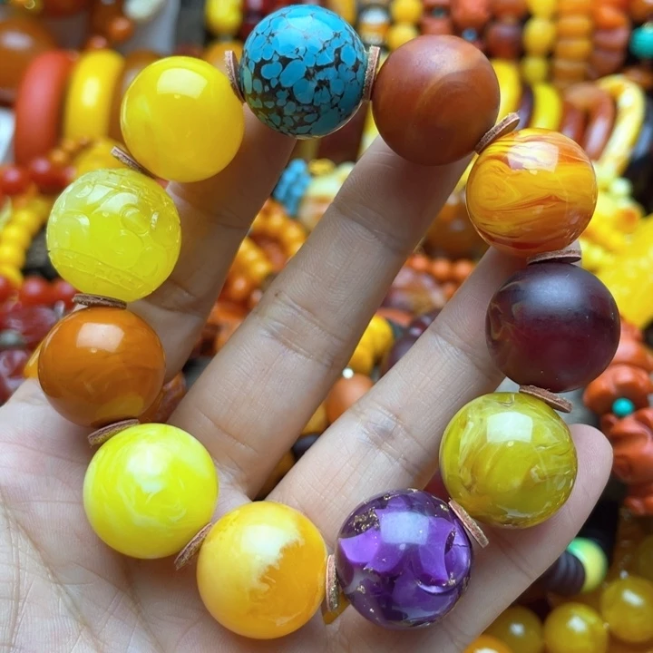 树脂制品40号彩色手串