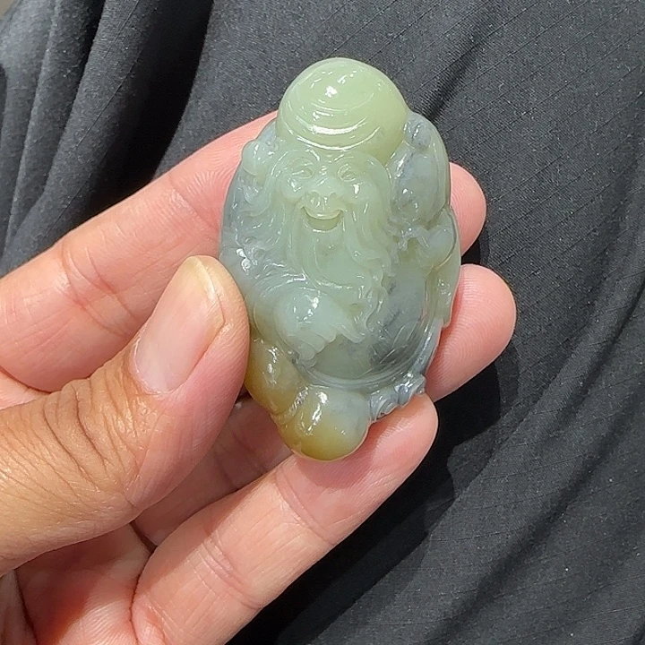 饺***毛和田玉未镶嵌颈饰