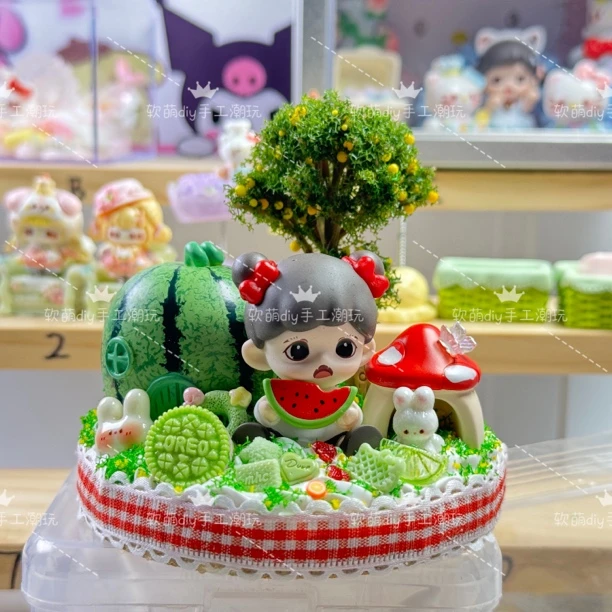 （直播间选款）Diy树脂摆件钥匙扣饰品挂件手机链手工制作创意潮玩