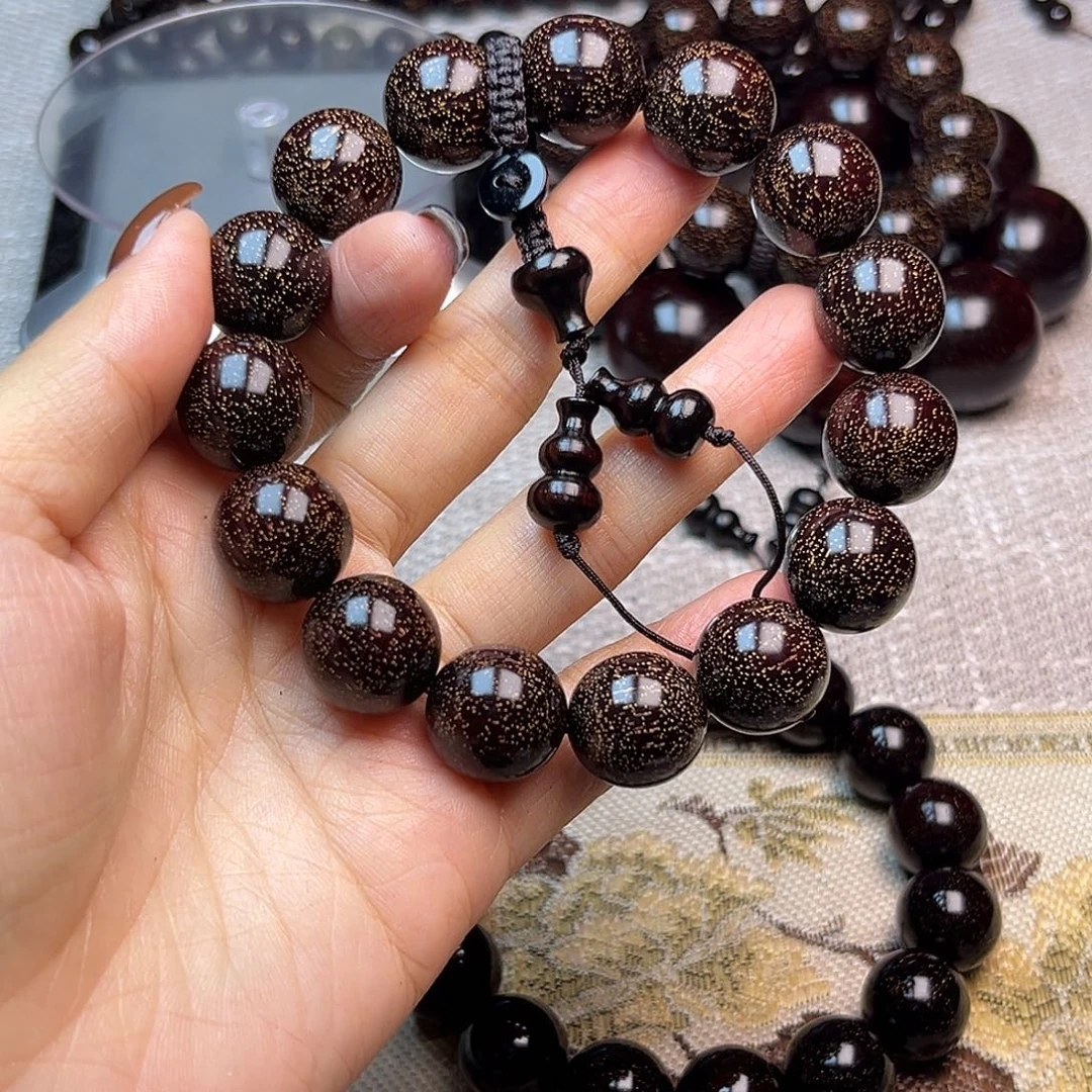 *****檀香紫檀（小叶紫檀）1.5 15颗爆星