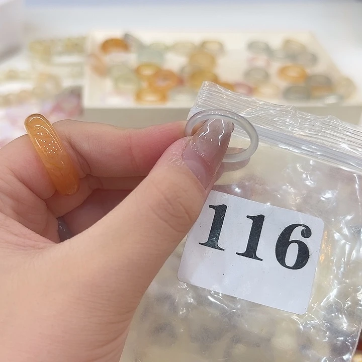 合金戒指玛瑙/玉髓116港17