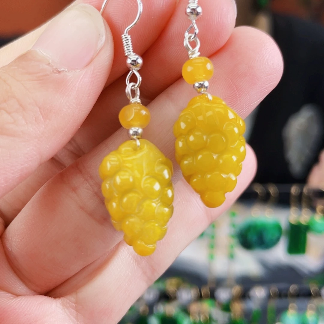 未镶嵌翡翠耳饰饰品