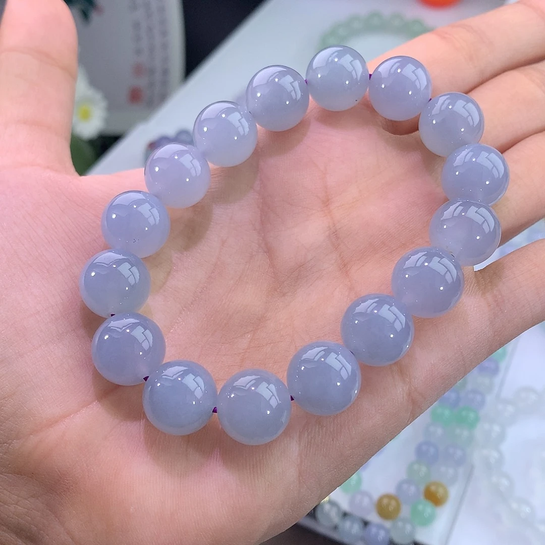 未镶嵌手链翡翠紫罗兰手串卡12.3