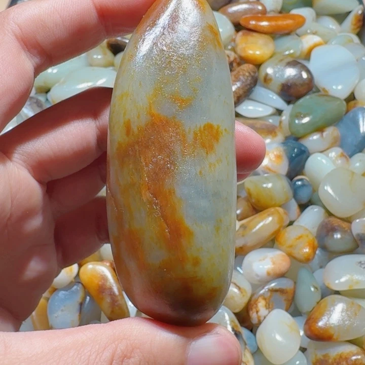 和田玉未镶嵌挂件126克