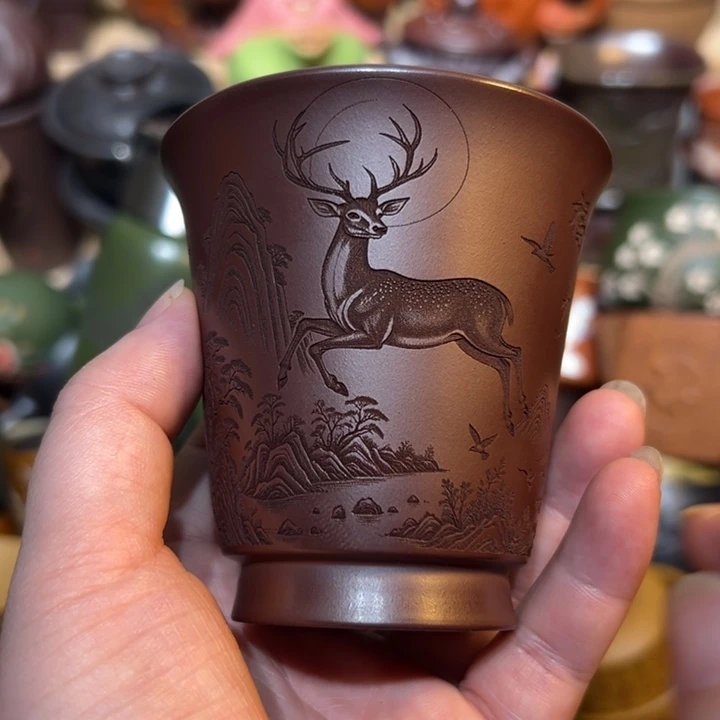 茶杯紫砂宜兴紫砂主人杯