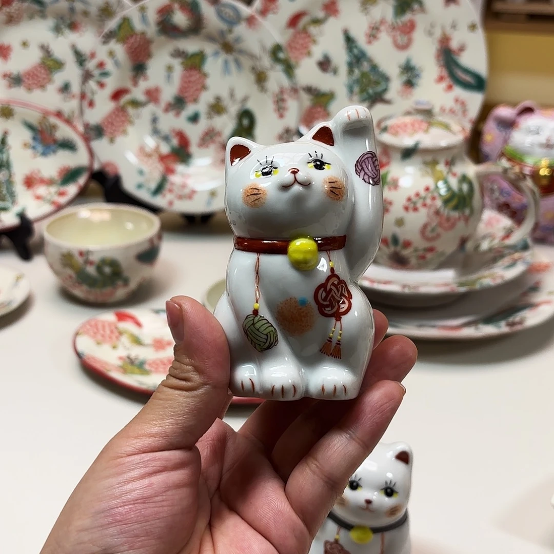 陶虚空藏 个性猫咪 9.5cm