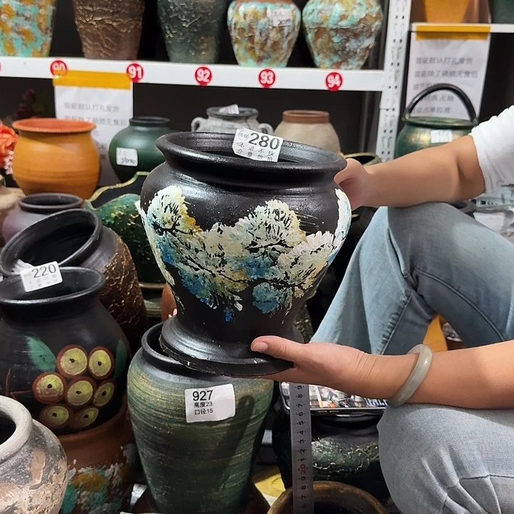 彩绘鱼尾280高度20口径17