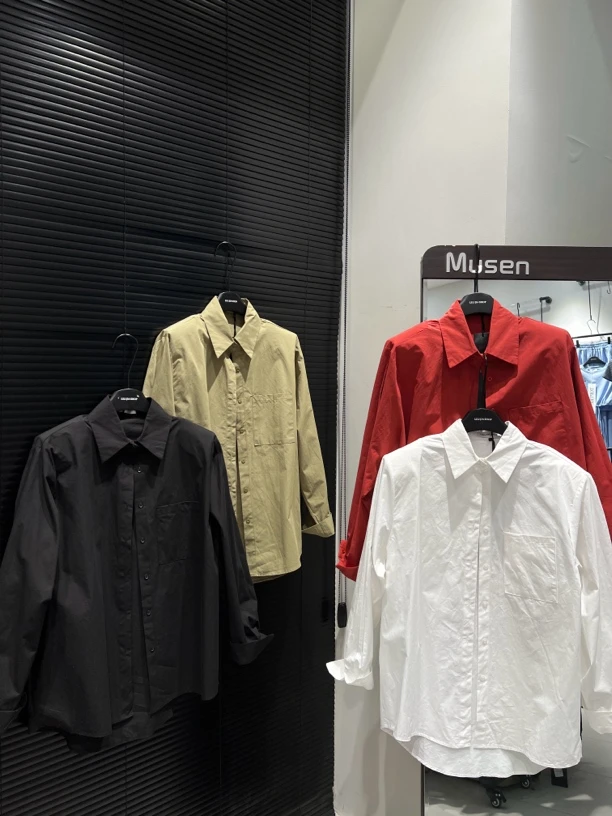 oversize大版垫肩衬衣外套