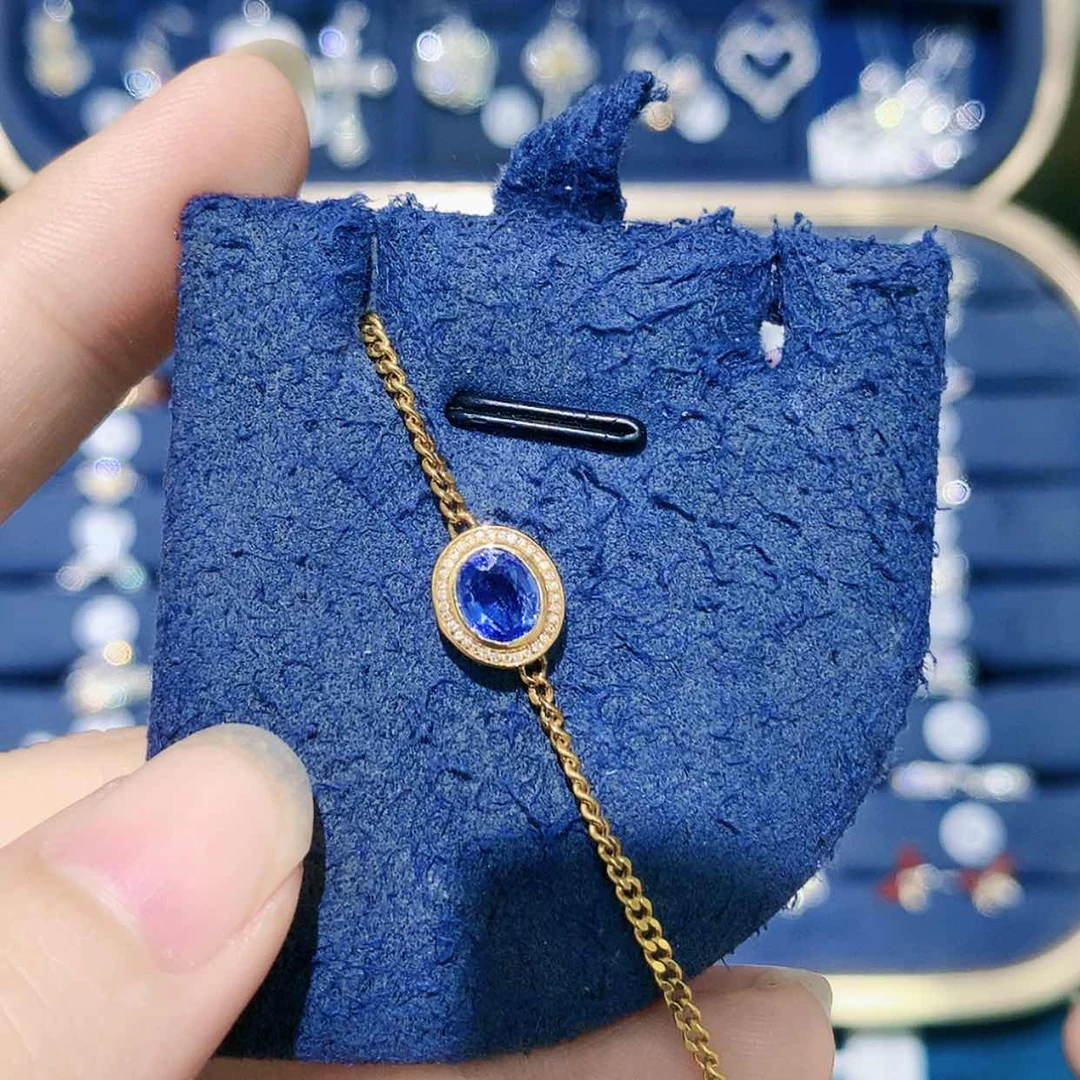 【闪购商品】手链蓝宝石18K金镶嵌