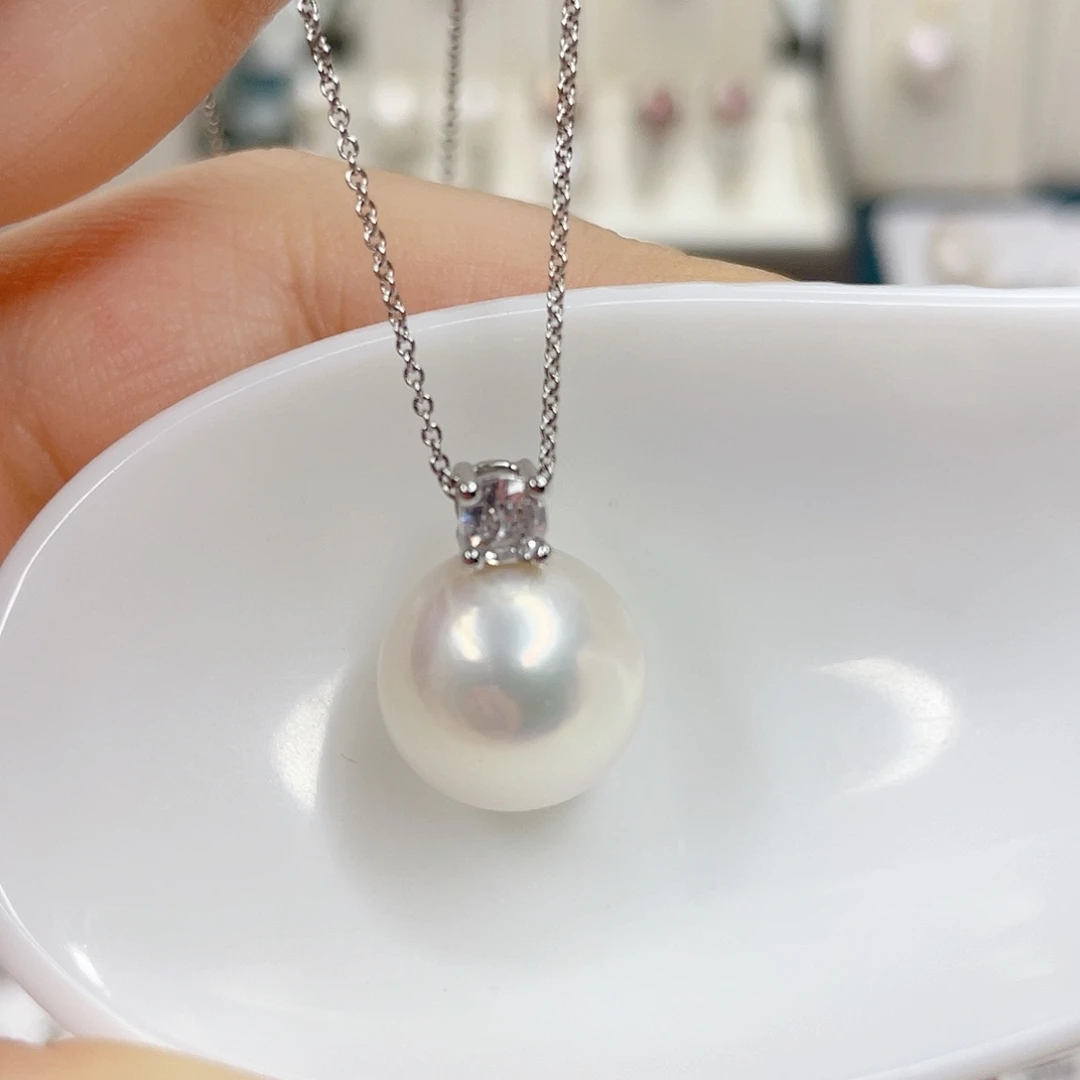 淡水珍珠合金吊坠(赠链)12