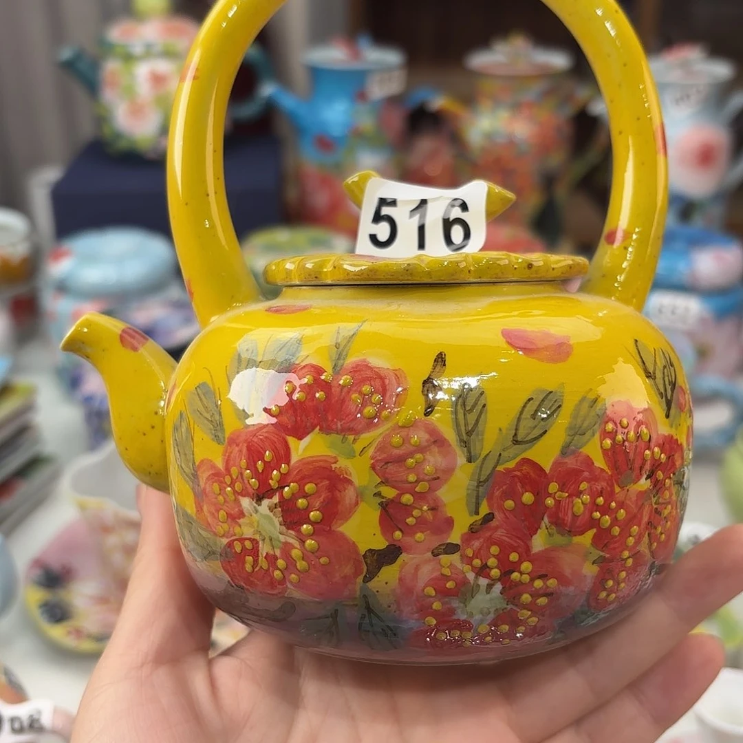 景德镇手绘高温釉下彩陶瓷茶具