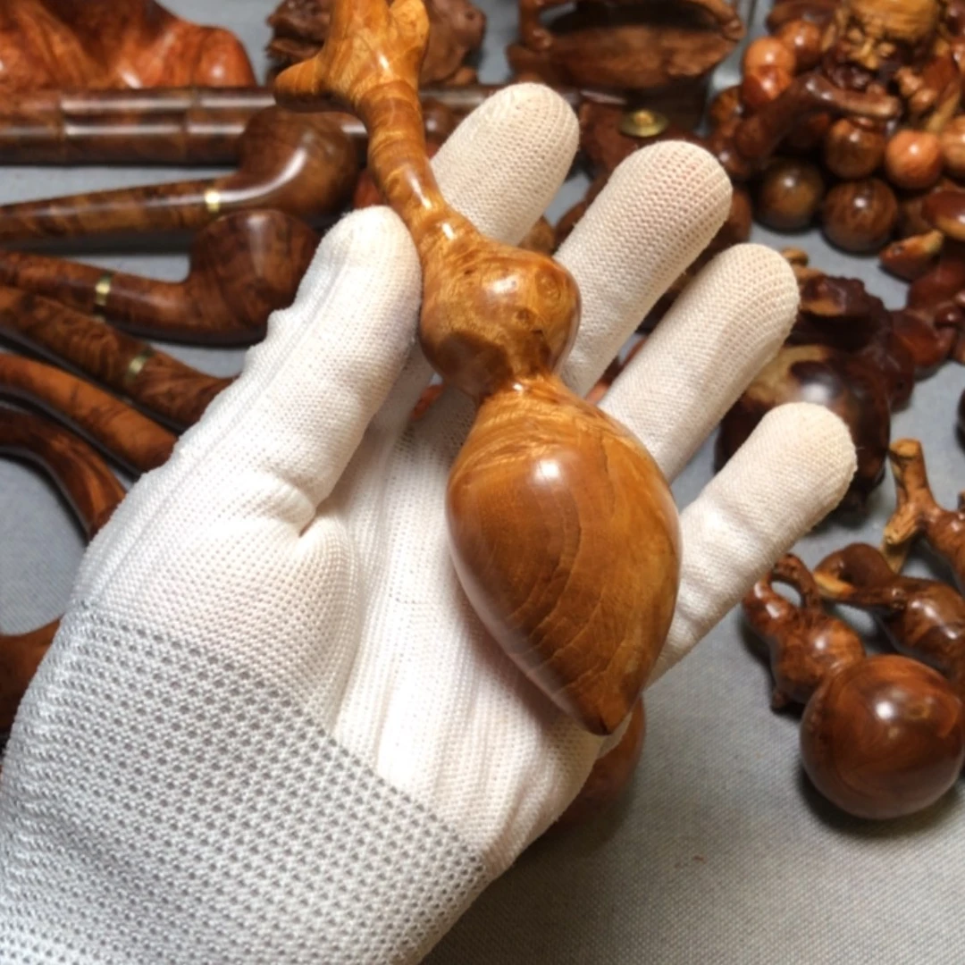 【闪购商品】木麻梨疙瘩火琉璃手把件