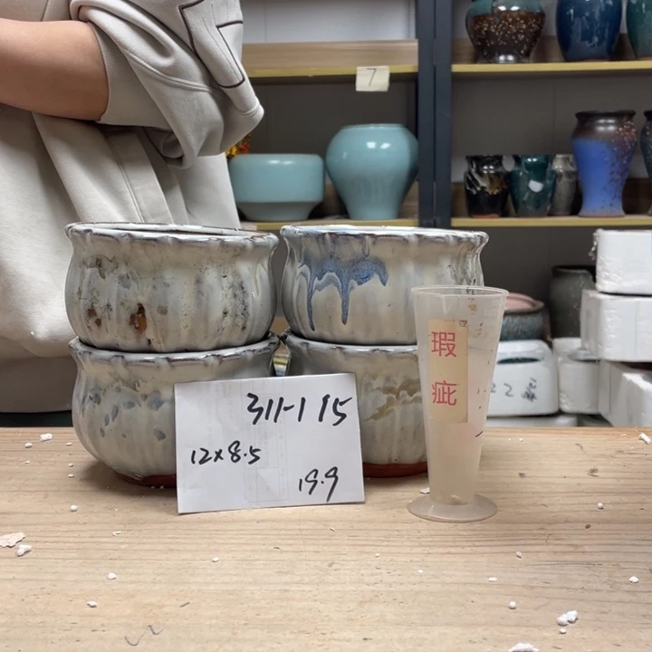 紫砂花盆多肉花盆微瑕115