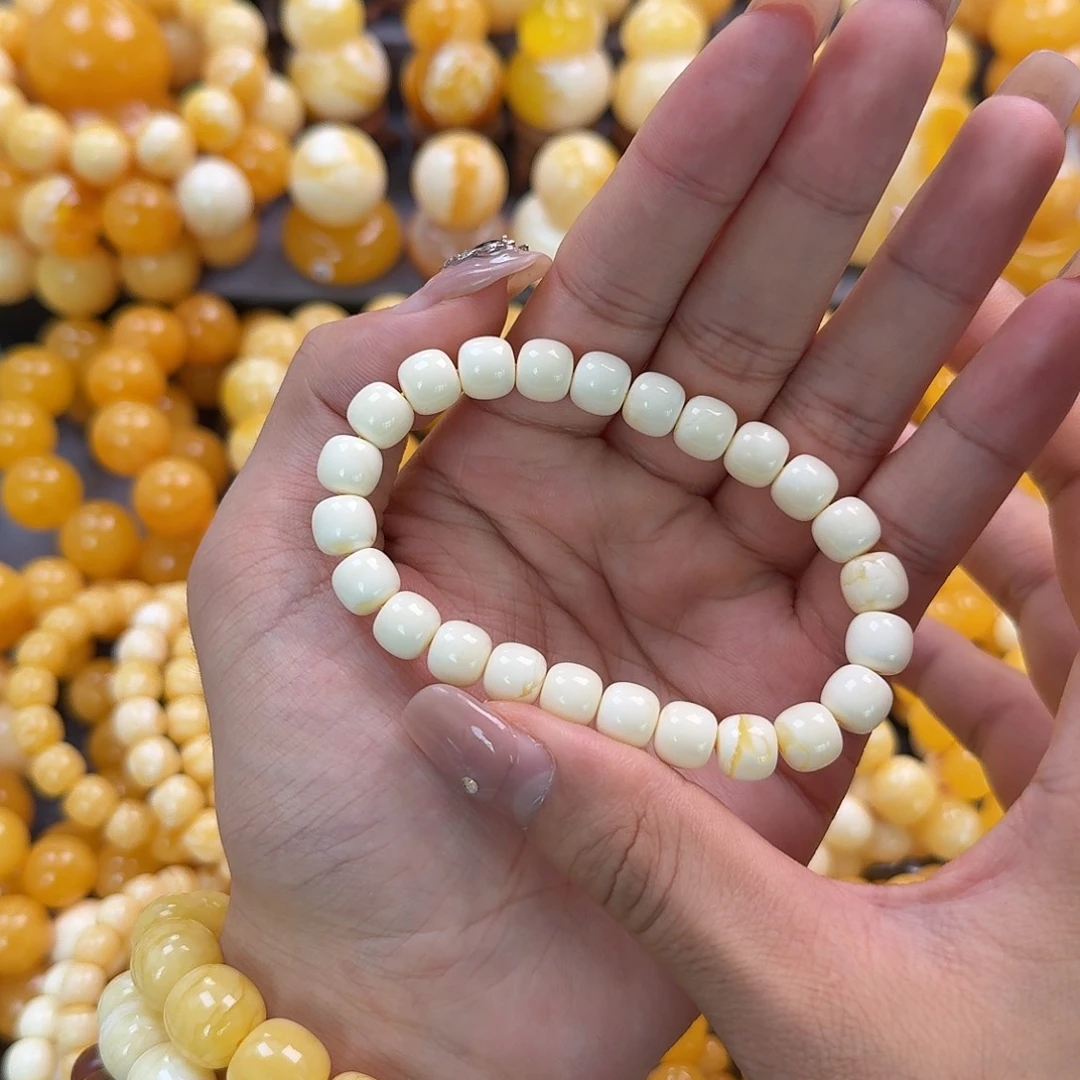 蜜蜡未镶嵌珠宝奇石同料9mm