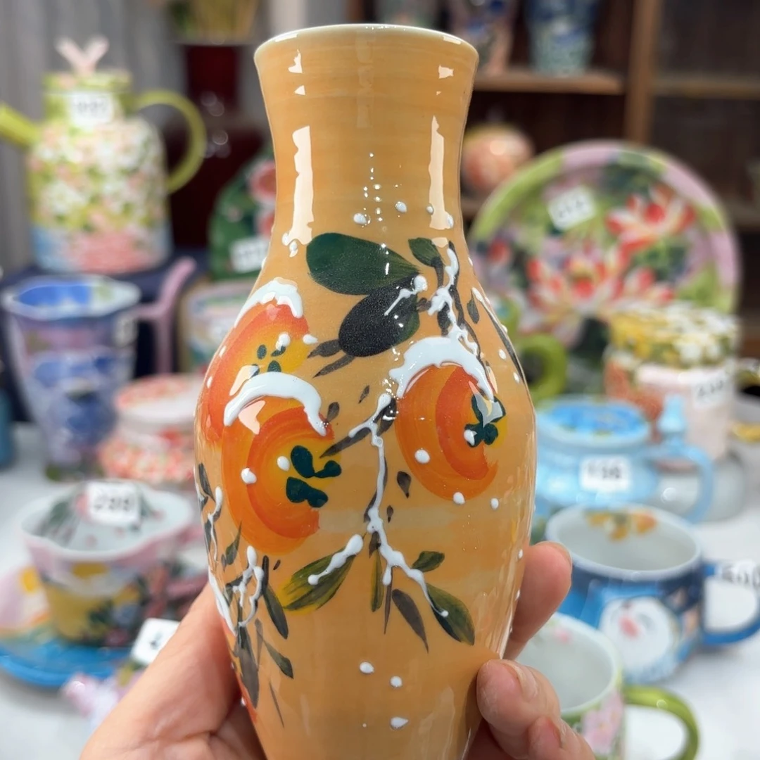 景德镇手绘高温釉下彩陶瓷茶具