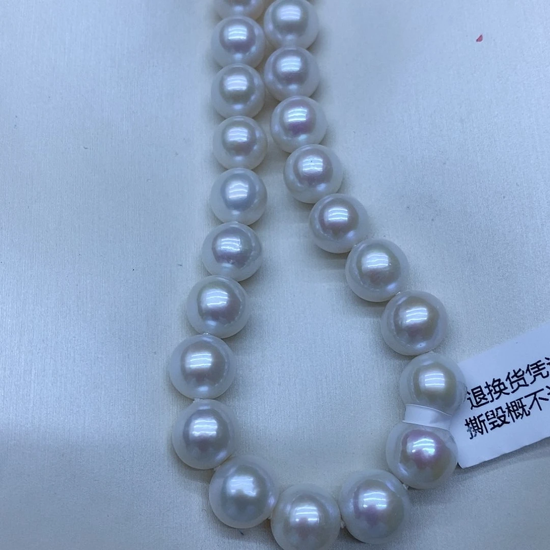 银S925镶嵌卡10到11淡水珍珠