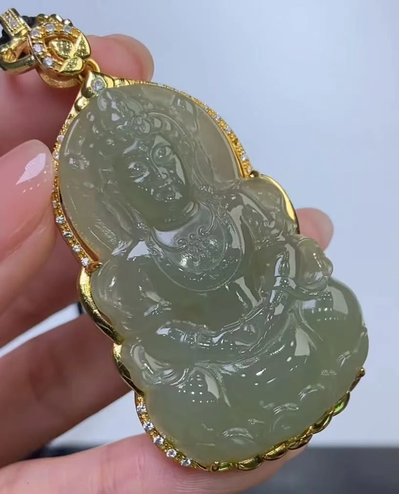 292362/和田玉观音吊坠  多样性一件发