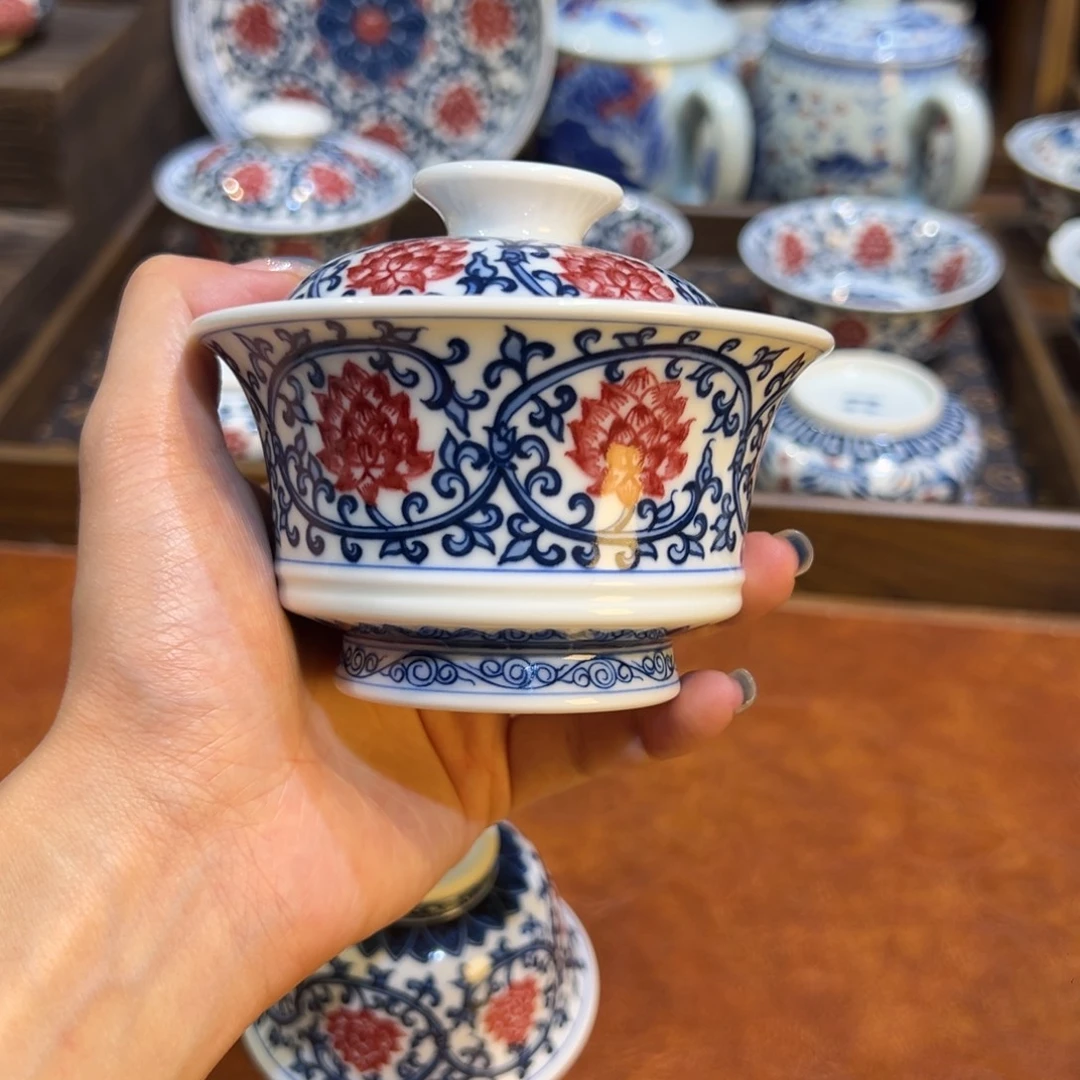 陶摆件景德镇陶瓷茶器百宝箱