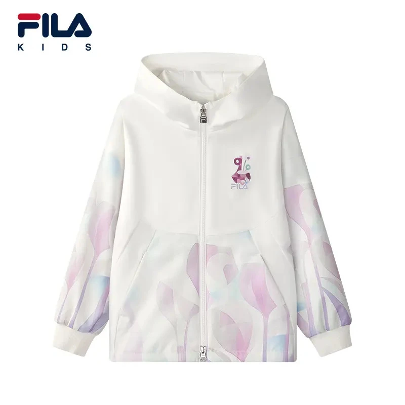 【秋上新】FILA斐乐儿童2025秋季新款女童网球运动外套K12G532707