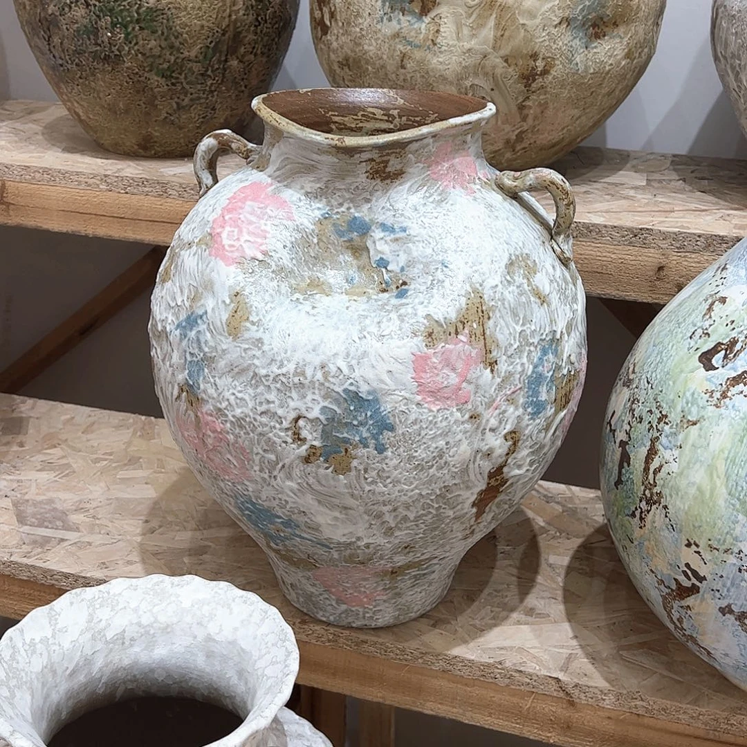 紫砂花瓶景德镇陶瓷高度