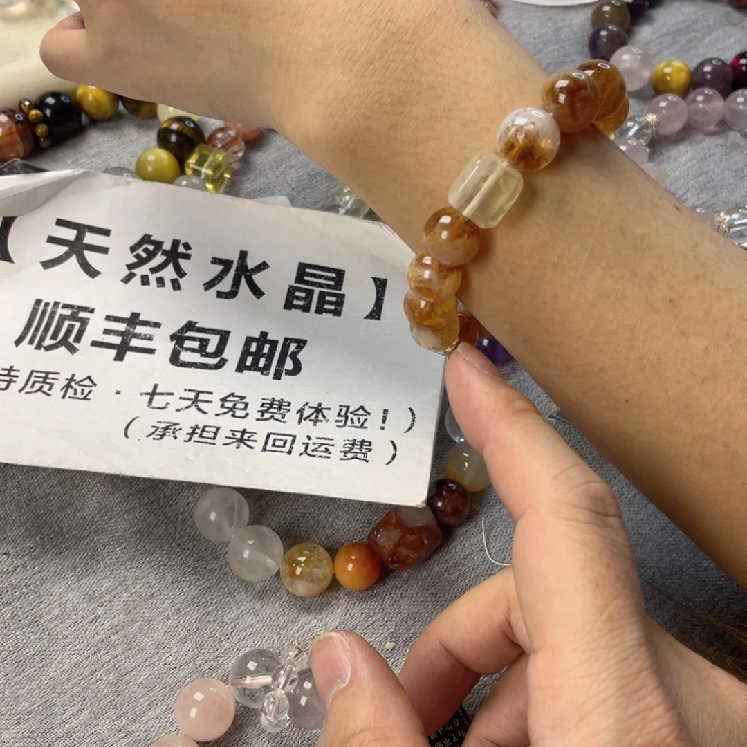 水晶手链银S925镶嵌