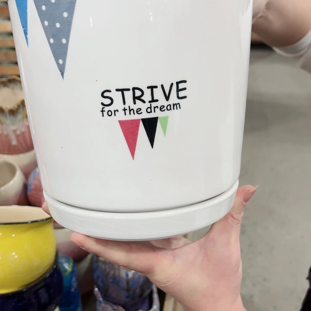 【闪购商品】陶瓷福利品带冰裂效果陶瓷花盆