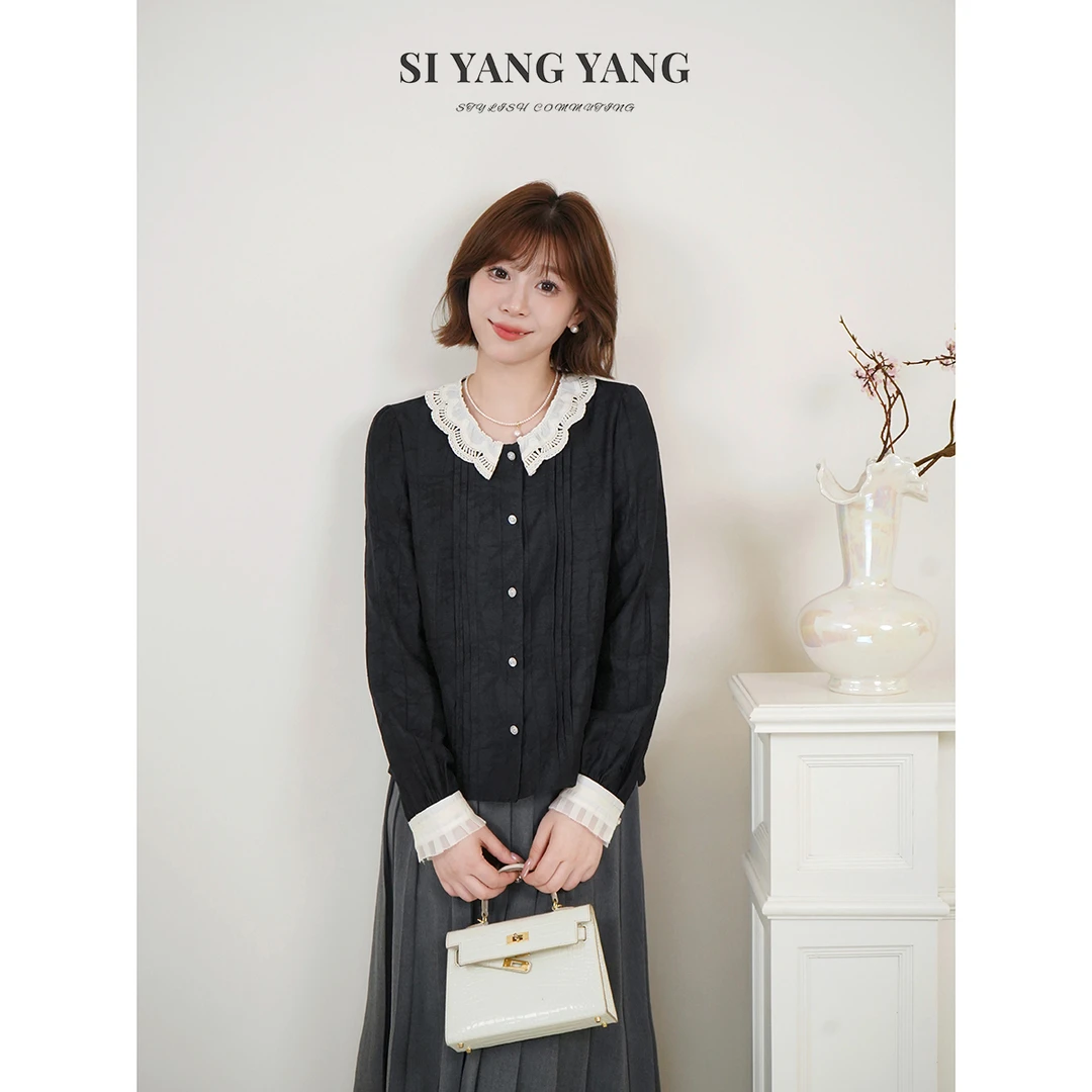 斯洋洋SIYANG定制暗条纹柔软减龄轻薄透气上衣SY508A005SYY