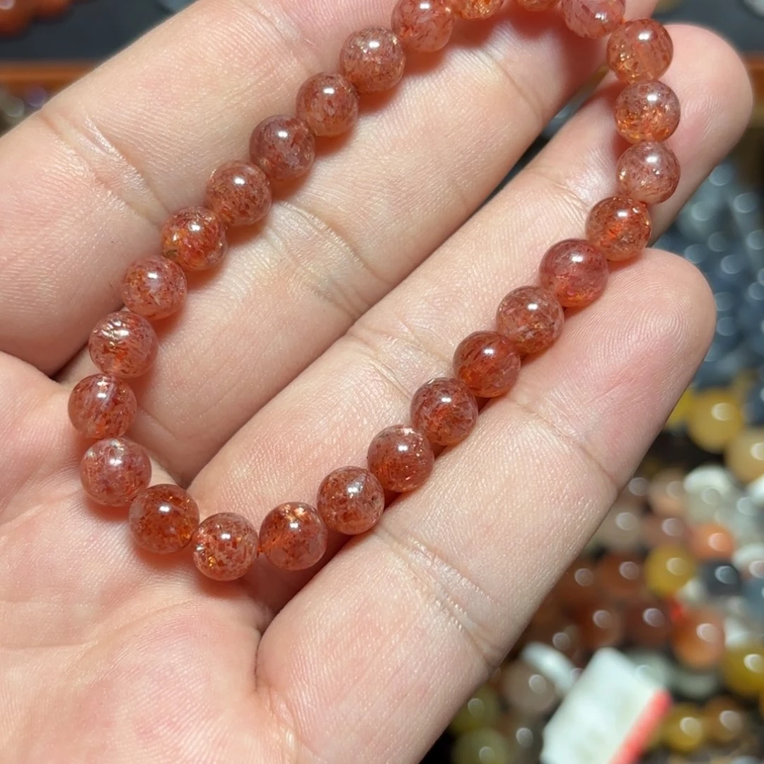 未镶嵌水晶手链7.5毫米金太阳