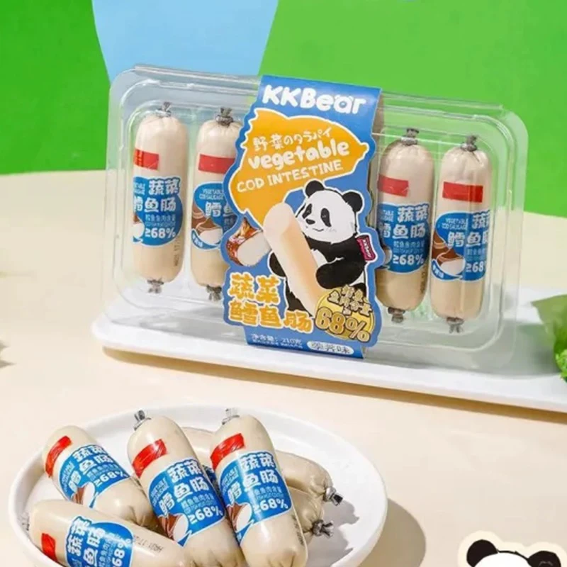 即食鳕鱼肠鱼肉肠蔬菜胡萝卜玉米味休闲零食