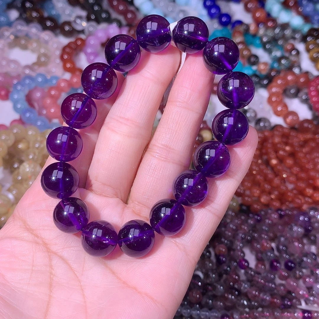 熙***子水晶手链未镶嵌紫水晶13 m