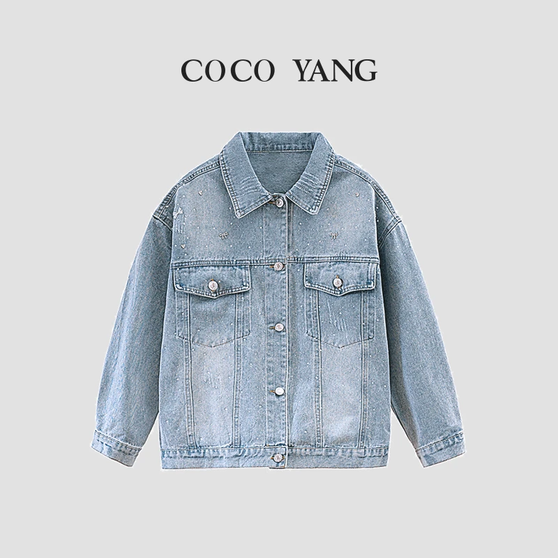 春季女大童牛仔外套2025新款洋气休闲百搭潮流外套-SS073