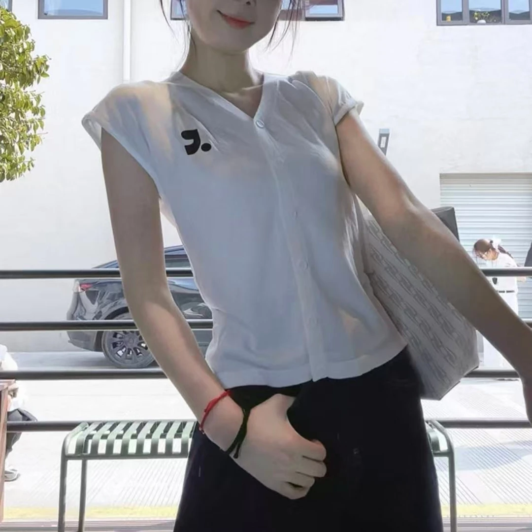 [胖鹅张]美式辣妹正肩无袖开衫上衣#1178[实物以直播间展示为准]