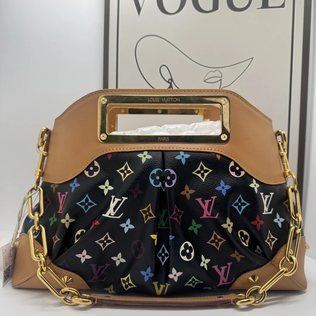 95新 LouisVuitton/路易威登 哌/23300/黑三彩Judy