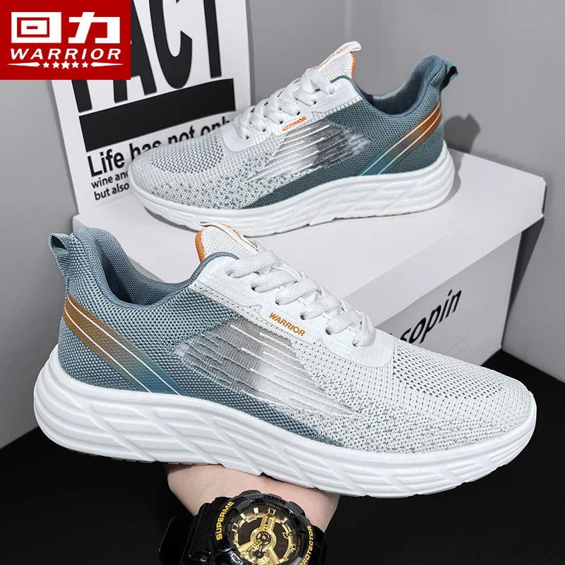 回力男鞋网面鞋2025夏季男士百搭透气休闲软底轻便跑步鞋子男款