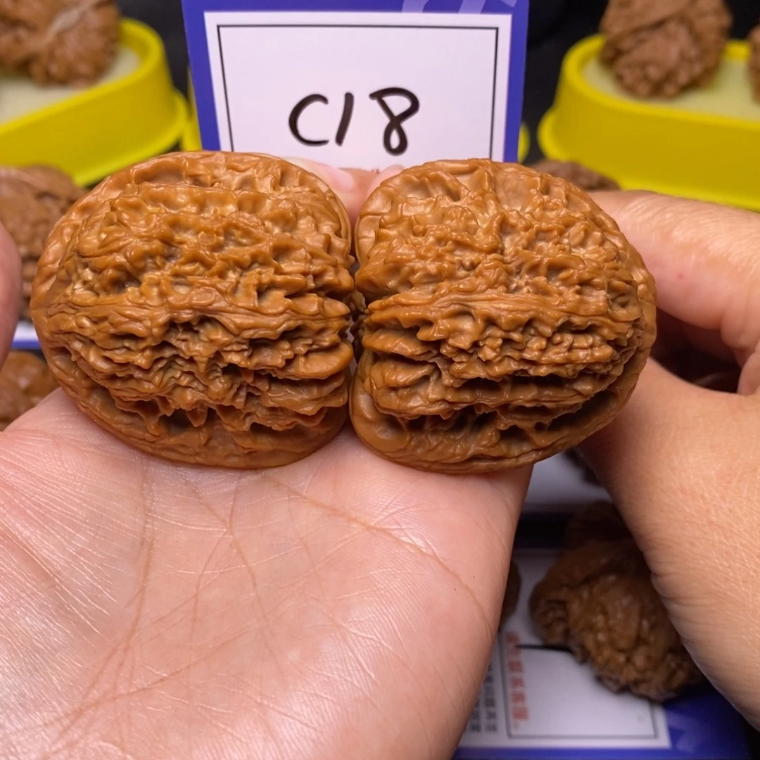 把件文玩核桃45三角疆c18