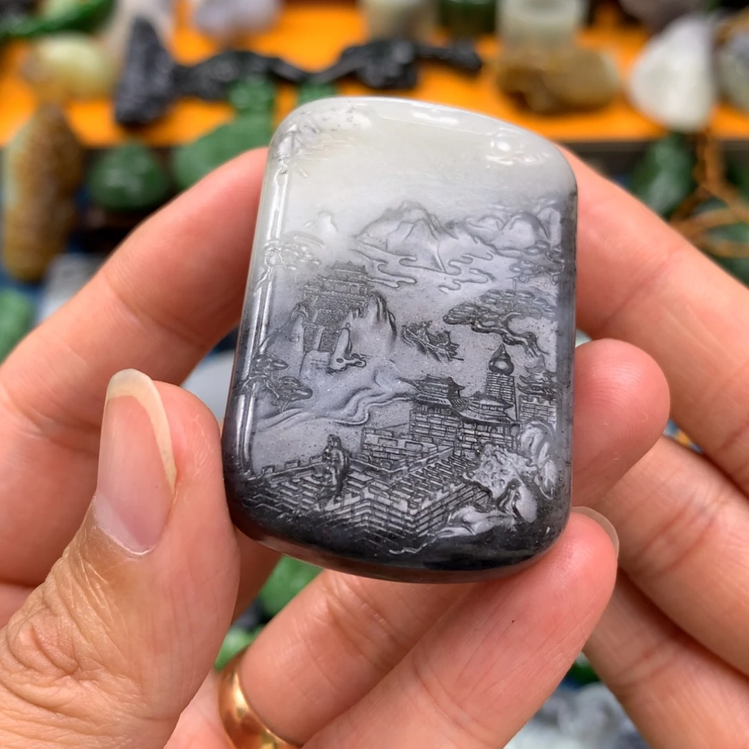 和田玉未镶嵌颈饰