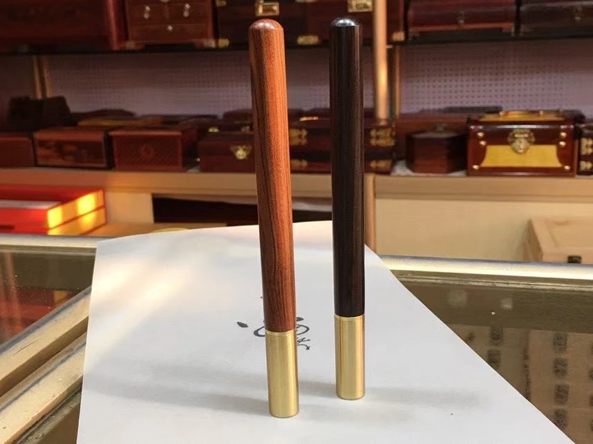 红木实木签字笔黄铜花梨木笔多发性其一