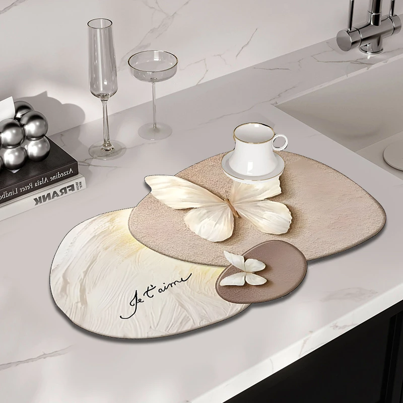 家用高端创意复古防水吸水皮革台面杯垫碗垫茶几垫防滑桌垫隔热