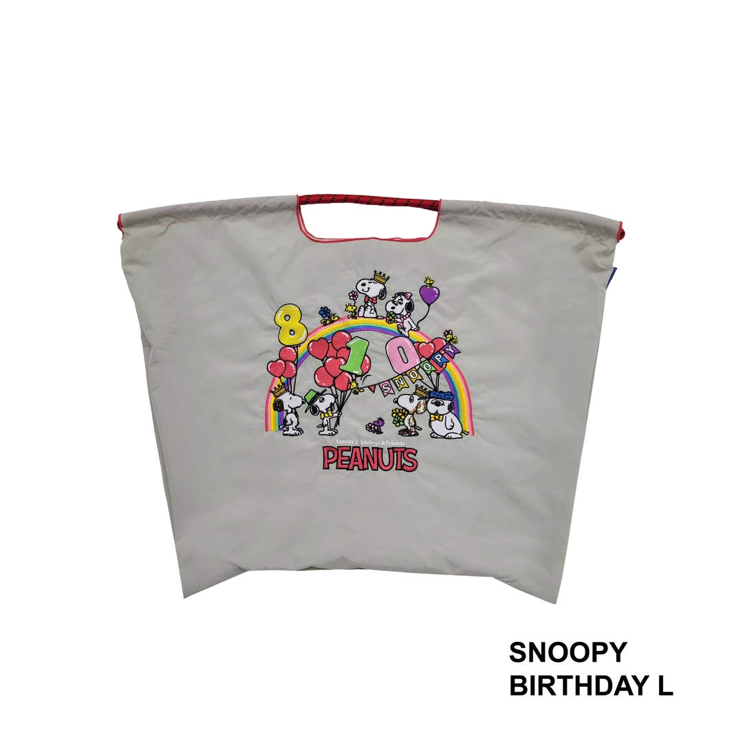 【SNOOPY生日彩虹】Ball&Chain官方正品刺绣环保袋购物袋通勤斜挎包