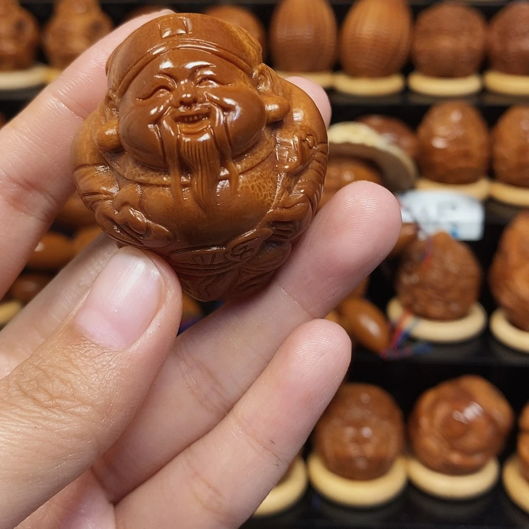 橄榄核吊坠执**财神单颗40尺00000098