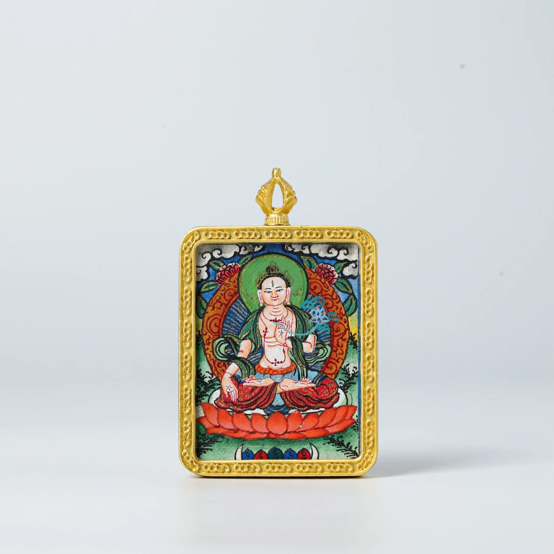 唐卡-大日如来 约63*41*8.4mm 约33.5g 88250103-03