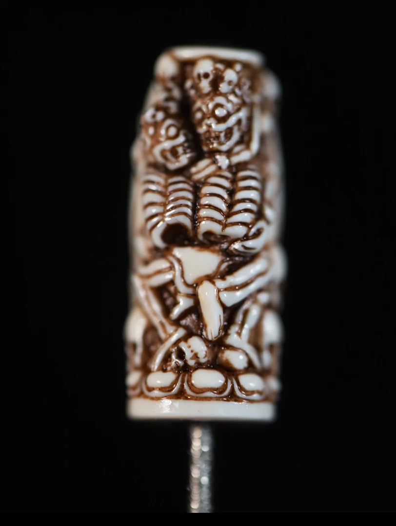 猛犸手工雕刻尸陀林主顶珠