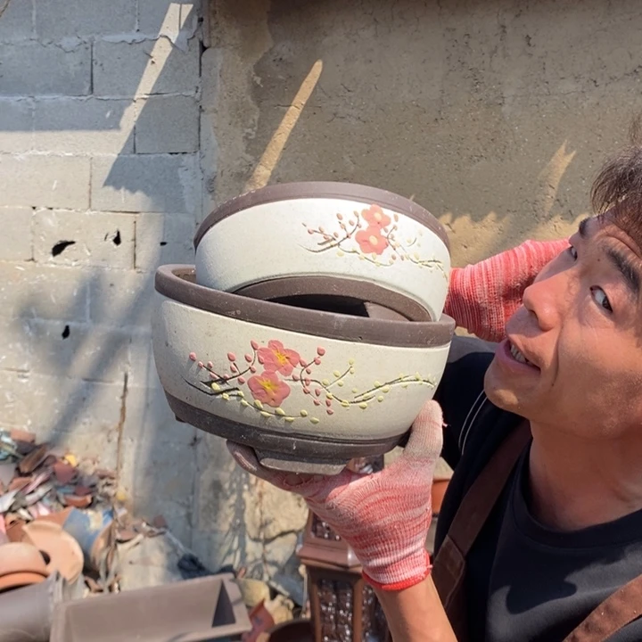 紫砂花盆紫砂器，紫砂器，紫砂器