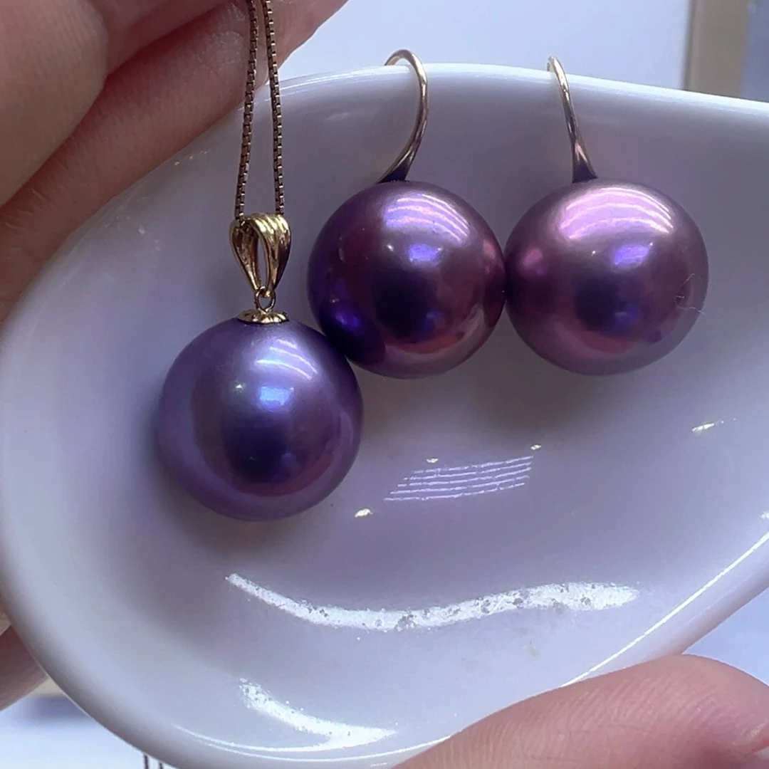 淡水珍珠18K金镶嵌吊坠(赠链)