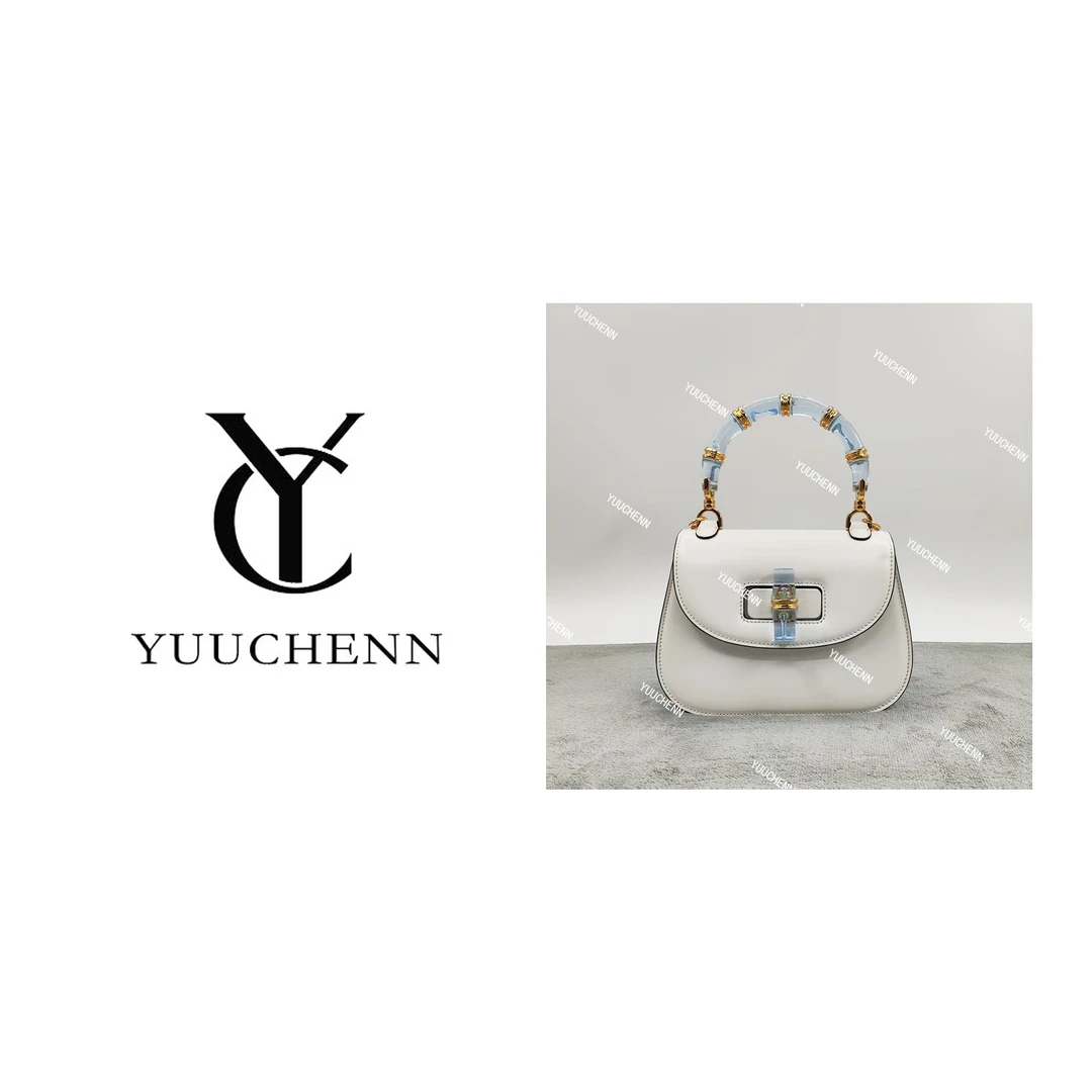 YUUCHENN/【竹节包】21cm 进口皮 里外全皮 HH7061